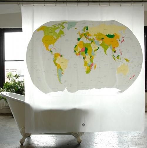 Необычные шторки для душа (25 фото)